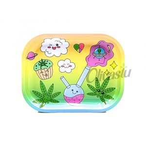 Wise Skies Small Rolling Tray - Cute Bong