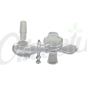 Quartz Glass Dome Pipe - 3 Item Kit