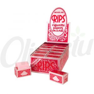 RIPS Red Regular Cigarette Rolling Papers - 37mm x 7m