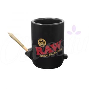 RAW Wake Up & Bake Up Cone Mug - Black