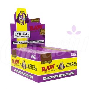 RAW Lyrical Lemonade Grape Flavour King Size Wide Rolling Papers (Box of 50)