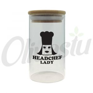 Headchef Lady Herb Storage Glass Jar