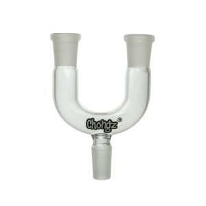 Chongz Glass Splitter Bong Adapter 14mm to 2 x 14mm 