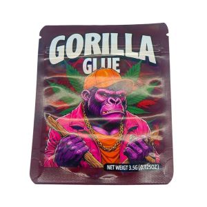 Gorilla Glue 3.5g Mylar Bags UK - Heat Sealable Zip Lock Storage Packs