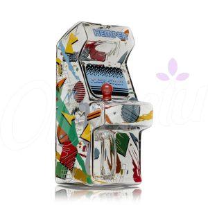 Hemper Totally Rad Arcade Glass Bong 13cm - Retro Gaming Water Pipe