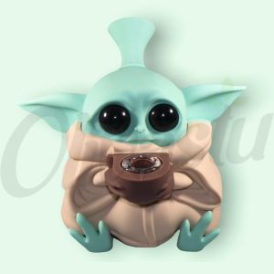 Star Wars Grogu Baby Yoda Silicone Water Pipe Bong - Random Colour