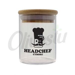 Headchef Cyborg Glass Herb Storage Jar