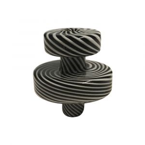 Chongz 'Souldier of Fortune' Black & White Glass Carb Cap
