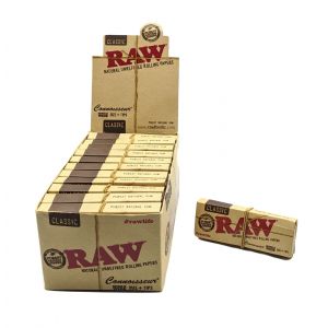 RAW Single Wide Connoisseur Rolling Papers (Box of 24)