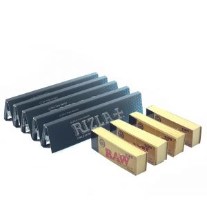 5 x Rizla Precision King Size Slim Rolling Papers + 4 x Raw Filter Tips