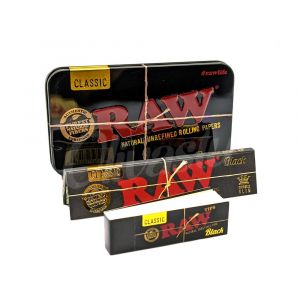Raw Black Collection - Tin + Rolling Paper + Tips
