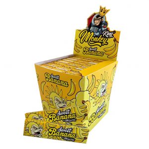 Monkey King Sweet Banana King Size Papers & Tips Full Box (Touch & Smell)