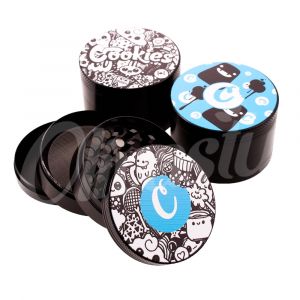 Blue Cookies Design 4 Part Grinder 60mm