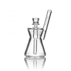 Grav Hourglass Pocket Bubbler Bong - Clear