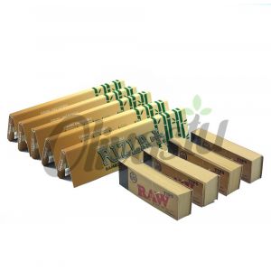 5 x Rizla Bamboo King Size Slim Rolling Papers + 4 x Raw Filter Tips