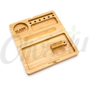 RAW Back Flip Bamboo Rolling Tray- Magnetic
