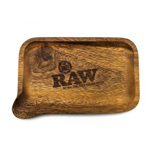 RAW Pour Spout Wooden Rolling Tray