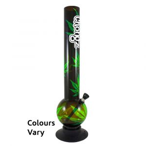 Chongz "Oi Oi" Leaf Design Waterpipe Bong - Random Color
