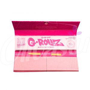 G-Rollz Pink King Size Slim Papers + Tips