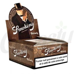 Smoking Brown King Size Slim Unbleached Rolling Papers