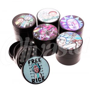 Rick & Morty Glow in the Dark 4 Part 50mm Metal Grinder - Random Design