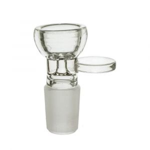 Clear Glass Cone with Flat Handle