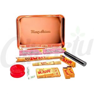 Blazy Susan Rolling Tray Set Rose Gold Pink Collection