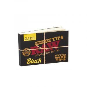 RAW Black Extra Wide Perforated Filter Tips