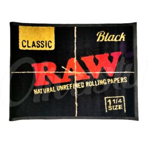 RAW Black 1 1/4 Kingsize Slim Small Floor Mat - 60cm x 80cm
