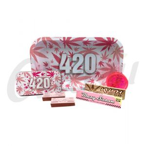 Ultimate 420 Pink Weed Leaf Smoking Set
