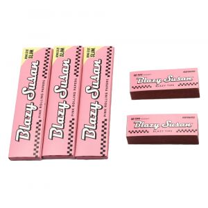 3 x Blazy Susan Pink King Size Slim Papers + 2 x Tips
