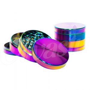 Petrol/Oil Rainbow 4 Part 48mm Metal Herb Grinder