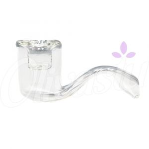 Mini Curved Glass Pipe - 7cm