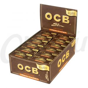 OCB Virgin Unbleached Slim Rolls Rolling Papers