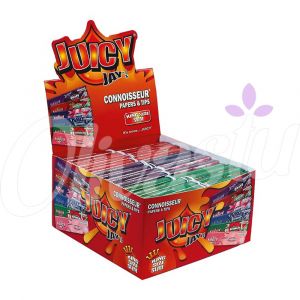 Juicy Jays King Size Slim Connoisseur Rolling Papers & Tips