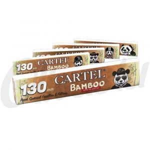 Cartel 130mm Extra Long King Size Slim Bamboo Rolling Papers & Tips