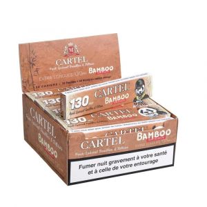 Cartel X Long 130mm Bamboo King Size Slim Papers + Tips (Box of 24)
