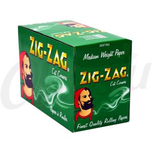 Zig Zag Green Regular Size Rolling Papers
