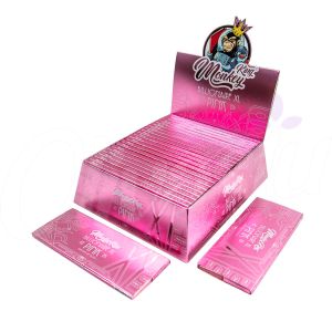 Monkey King Billionaire Pink XL Rolling Papers & Tips (Box of 24)