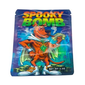 Spooky Bomb 3.5g Mylar Bags UK - Heat Sealable Zip Lock Storage