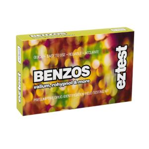 EZ-Test Benzodiazepine Detection Kit - Fast Acting Pill Tester - Drug Test Kit for Research