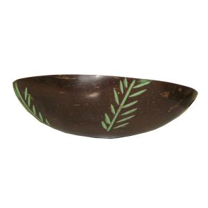The Coco-Mixer Supreme: Carved Coconut Shell Herb & Tobacco Mixing Bowl