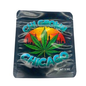 Chi Grown Chicago Heat Sealable Mylar Bags 3.5g - Premium Zip Lock