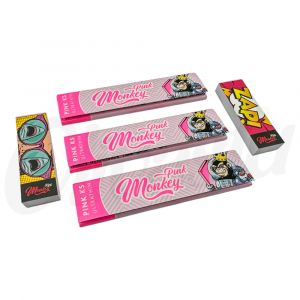 3 Pink Monkey King Ultra Thin King Size + 2 Smile Tips Slim
