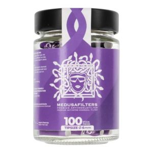 Medusa Filters 6mm Glass Jar Pack (100 Tips)