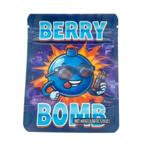 Berry Bomb 3.5g Mylar Bags – Heat Sealable, High Quality Zip Lock Packs