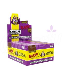 RAW Lyrical Lemonade Grape Flavour King Size Wide Rolling Papers (Box of 50)