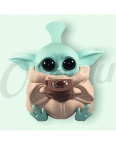 Star Wars Grogu Baby Yoda Silicone Water Pipe Bong - Random Colour