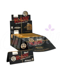 RAW Black Artesano King Size Slim Papers (Box of 15)