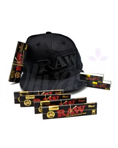 RAW Black On Black Baseball Cap Set
